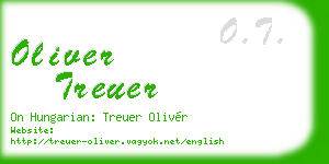 oliver treuer business card